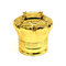Tipo cápsulas de la corona de aluminio de perfume de Zamak del color oro