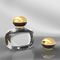 Marca exquisita de Zamac de la bola del estilo de la plata del oro de perfume de la botella del metal transparente de la tapa