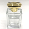 Capa de Zamak Perfume - Diseño rectangular con logotipo impreso en pantalla de seda personalizable