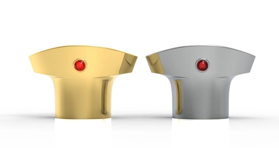 Caps de perfume Zamak de lujo en forma de T para FEA 15 botellas de vidrio de perfume