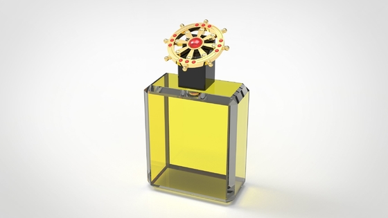 Los casquillos del perfume del metal de la aleación del cinc de Beatuiful para las mercancías de lujo, hacen su propio logotipo