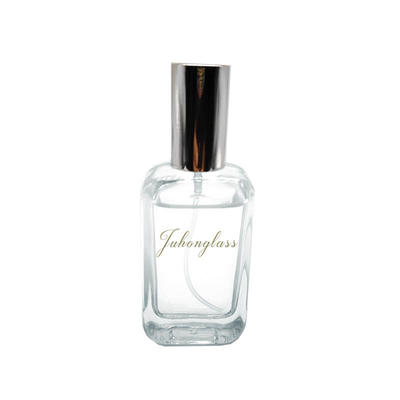 La botella de perfume 30ML rocía la botella de vidrio rectangular de gama alta del perfume de la boca del tornillo de botella de perfume en existencia