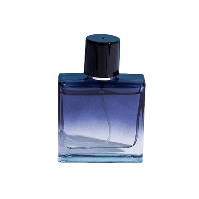 botella del cristal de botellas de perfume 50ml con el casquillo plástico del imán del zamak, tipo espray, botella sub, botella cosmética vacía de la prensa