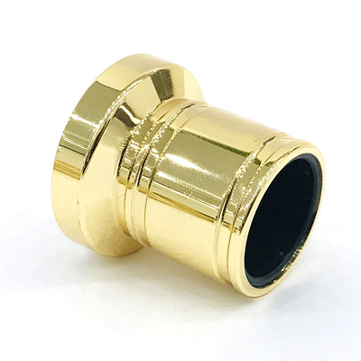 El cilindro clásico del chapado en oro de la aleación del cinc forma el metal Zamac perfuma la cápsula