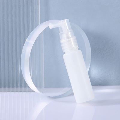 Cabeza de espray principal de empaquetado cosmética curvada 14 dientes plástica de la tinta del removedor del maquillaje de la bomba de la botella de la boca