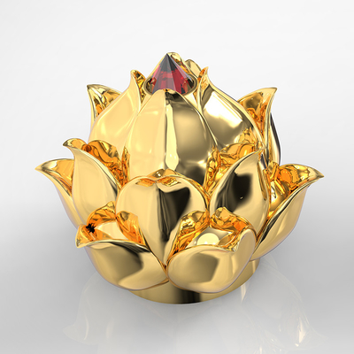 Capa de perfume Zamak elegante personalizada con acabado de espejo que muestra lujo