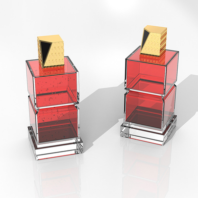 Rectángulo único Zamac Perfume Cap para tapa de botella con diseño personalizado