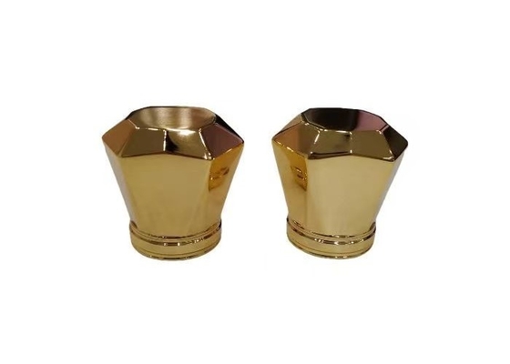 Capas de botellas de perfume de forma irregular de oro personalizadas para botellas de perfume