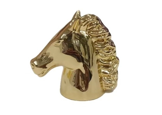 Capas de perfumes Zamak de aleación de zinc en forma de caballo