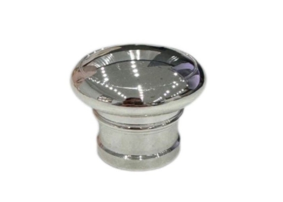 Logotipo de plata personalizado Botella de perfume tapa Zamak tapa para paquete de alta calidad