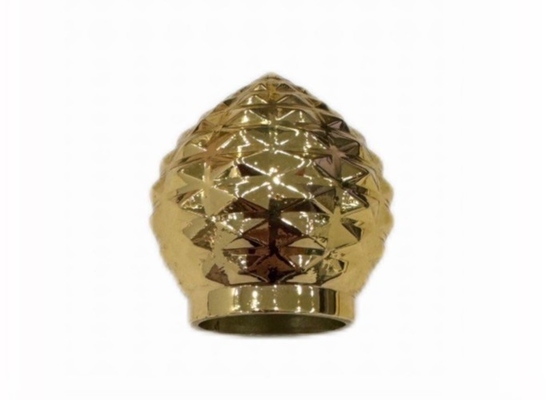 Zamak de oro Zamak Perfume Caps Zinc Botellas de perfume de vidrio