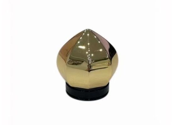 Capas de botellas de perfume de forma irregular de oro tapas de botellas de perfume personalizadas