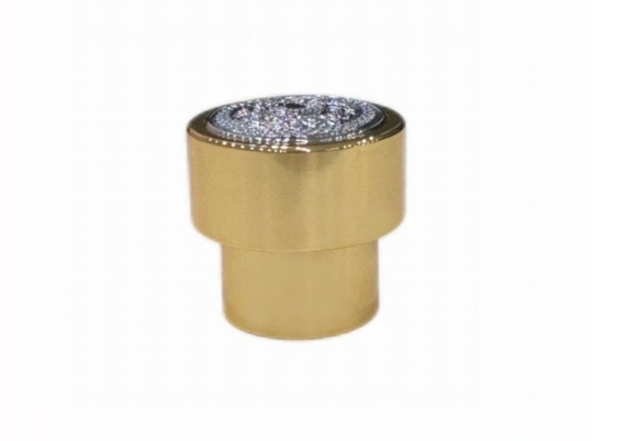 Las tapas de perfume Zamak con forma de T brillante y cerraduras de botellas de perfume de vidrio personalizadas