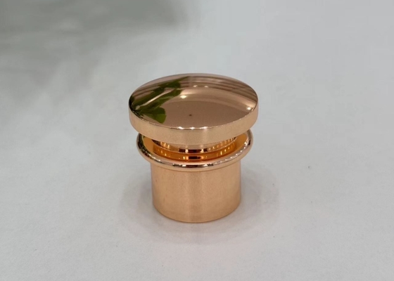 Capa de perfume de metal Zamak con forma de T con tapa de perfume con color personalizado