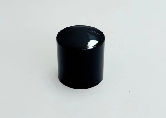 Capa de perfume de zinc negro brillante de alta calidad para la presentación de fragancias personalizadas