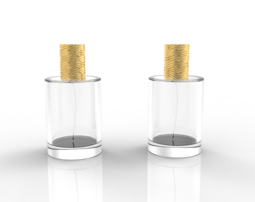 Logotipo personalizado en forma de cilindro Zamak Perfume Caps Zinc Alloy Perfume Cover