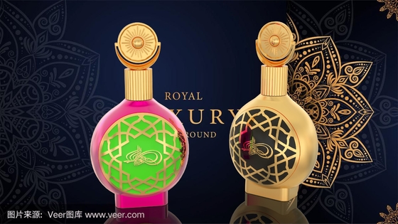 Exquisita tapa de perfume Zamak de aleación de zinc de oro para su propia marca de perfume