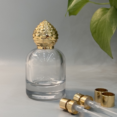 Caps de perfume Zamak de color dorado personalizable de aleación de zinc para un embalaje de fragancias duradero y elegante