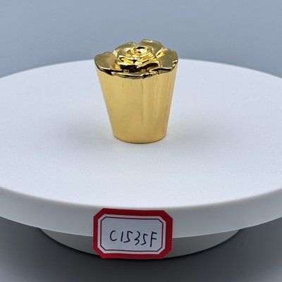Caps de perfume Zamak de alta calidad de aleación de zinc de metal para embalajes de fragancias personalizables y elegantes