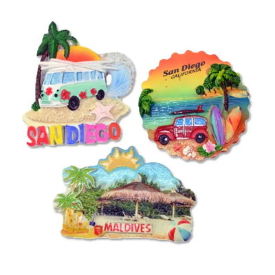 Imán exclusivo para pegatinas de refrigerador para tiendas de souvenirs o regalos de viaje