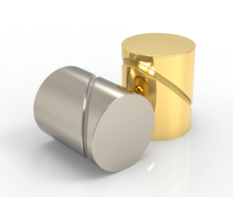 Tapa de perfume cuadrada brillante de primera calidad con logotipo personalizado de fábrica para Fea 15