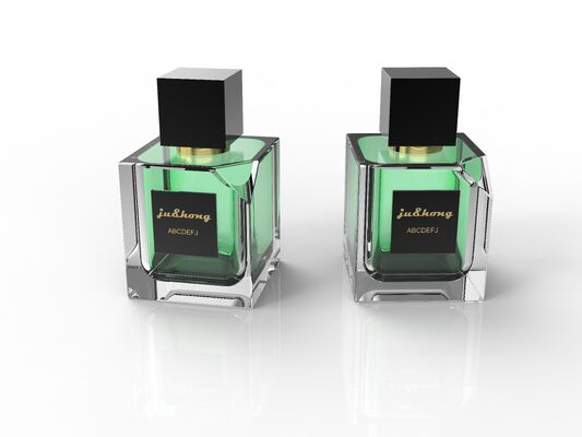 Square black zinc alloy perfume cap Square magnetic cap