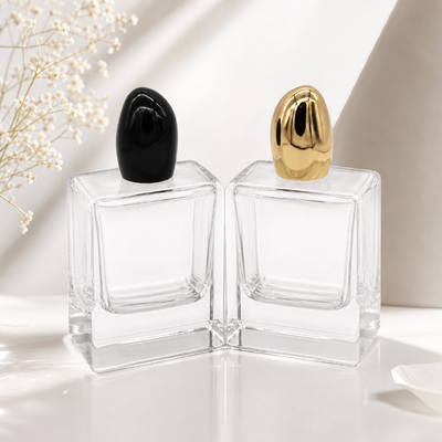 Capa de perfume Zamak de acabado espejo con diseño personalizable y ajuste seguro a prueba de fugas