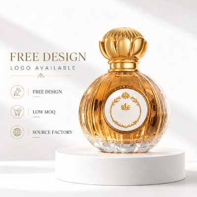 Capa de perfume Zamac recubierta de oro con diseño personalizable y proceso de fundición a presión para botellas de fragancias de lujo