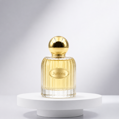 Capa de perfume Zamac en forma de bola esférica, tapa de botella de aleación de zinc recubierta de oro de alto brillo para cuellos de 15 mm y 18 mm