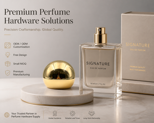 Capa de perfume de aleación de zinc de media esfera espejo de oro brillante cubierta de forma de bola cosmética tapa de botella logotipo personalizado OEM para botella de vidrio de perfume magnético