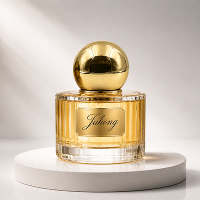 Esfera de oro brillante Zamac Perfume Cap