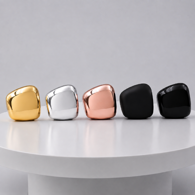 Tapa de perfume de aleación de zinc, forma cuadrada, oro, plata, oro rosa, negro, logotipo personalizado, tapa de botella de perfume de metal OEM para botella de fragancia