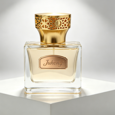 Capa de perfume de Zamac de oro de lujo cepillado hueco, recortado, de aleación de zinc texturizado, tapa de botella de fragancia, logotipo personalizado, tapa de perfume de metal tallado hueco