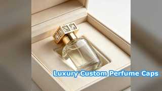 Tapas de perfume de diamantes chapadas en oro de lujo para marcas premium